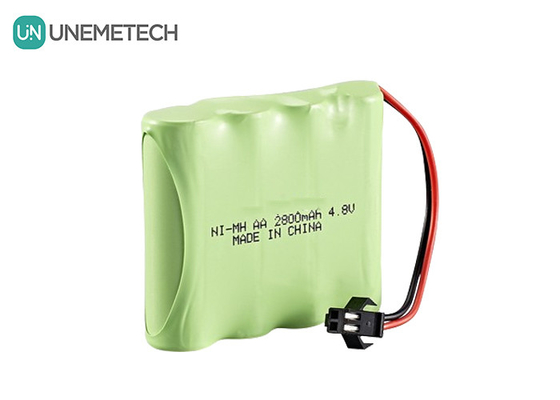 4.8V নিকেল-মেটাল হাইড্রাইড ব্যাটারি 2800mAh রিচার্জযোগ্য এএ ব্যাটারি প্যাক
