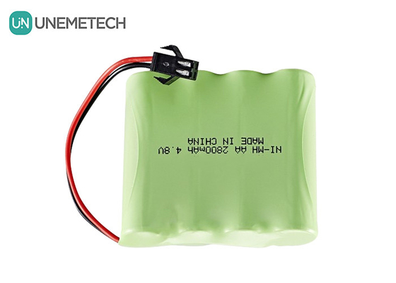 4.8V নিকেল-মেটাল হাইড্রাইড ব্যাটারি 2800mAh রিচার্জযোগ্য এএ ব্যাটারি প্যাক