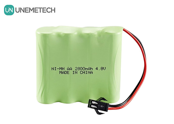 4.8V নিকেল-মেটাল হাইড্রাইড ব্যাটারি 2800mAh রিচার্জযোগ্য এএ ব্যাটারি প্যাক