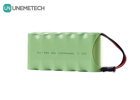 7.2V NiMH ব্যাটারি প্যাক 1800mAh দূরবর্তী নিয়ন্ত্রণ গাড়ির জন্য নিকেল ধাতু হাইড্রাইড ব্যাটারি