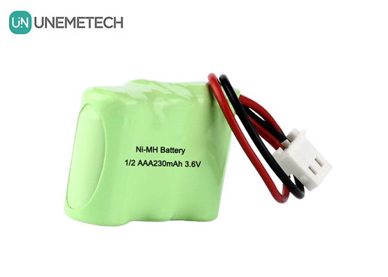 1/2AAA NiMH রিচার্জেবল ব্যাটারি প্যাক 3.6V 230mAh কলাম রিচার্জেবল ব্যাটারি প্যাক