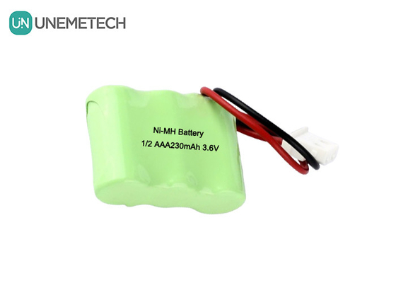 1/2AAA NiMH রিচার্জেবল ব্যাটারি প্যাক 3.6V 230mAh কলাম রিচার্জেবল ব্যাটারি প্যাক