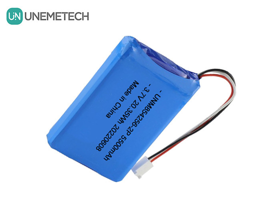 3.7V লি পলি রিচার্জেবল ব্যাটারি প্যাক 854256 2P 5500mAh শিল্প সরঞ্জাম ব্যাটারি