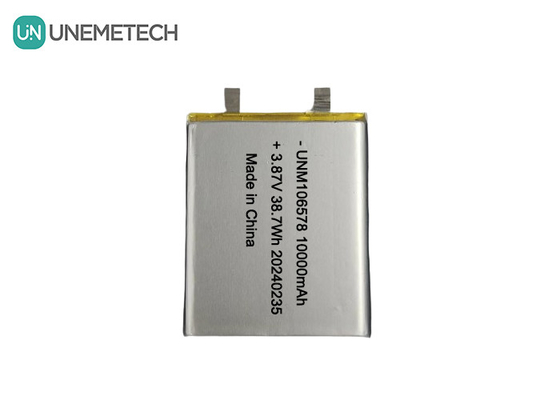 উচ্চ ক্ষমতা LiPo ব্যাটারি 10000mAh 3.87V 106578 শক্তি সঞ্চয় সিস্টেমের জন্য
