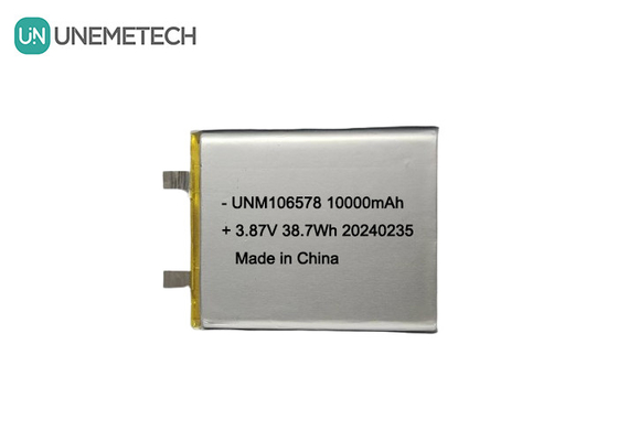 উচ্চ ক্ষমতা LiPo ব্যাটারি 10000mAh 3.87V 106578 শক্তি সঞ্চয় সিস্টেমের জন্য