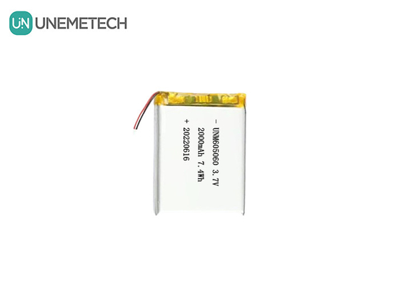 UNEMETECH 605060 2000mAh পলিমার লিথিয়াম ব্যাটারি 3.7V সৌন্দর্য যন্ত্র পুনরায় চার্জযোগ্য ব্যাটারি