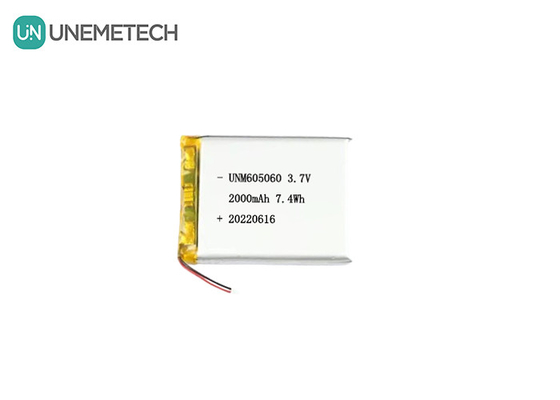 UNEMETECH 605060 2000mAh পলিমার লিথিয়াম ব্যাটারি 3.7V সৌন্দর্য যন্ত্র পুনরায় চার্জযোগ্য ব্যাটারি