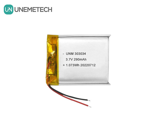 3.7V 290mAh রিচার্জযোগ্য লিথিয়াম-আয়ন পলিমার ব্যাটারি 303034 বৈদ্যুতিক খেলনা জন্য
