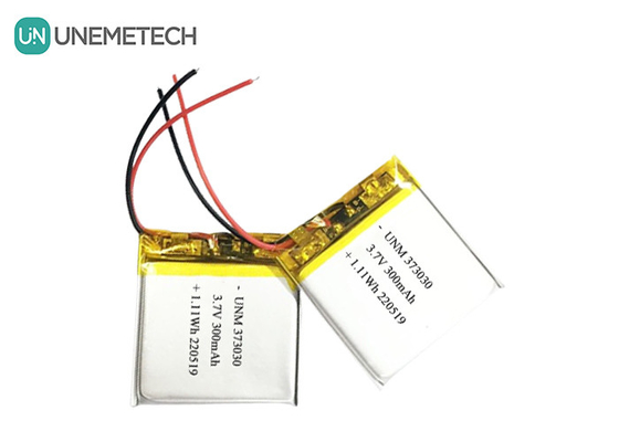 3ব্লুটুথ স্পিকারের জন্য.7V 300mAh LiPo রিচার্জেবল ব্যাটারি 373030