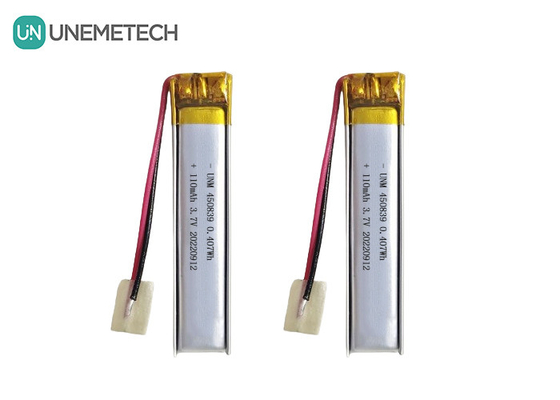 যথার্থ নকশা 3.7V 110mAh LiPo ব্যাটারি রিচার্জযোগ্য লিথিয়াম পলিমার ব্যাটারি 450839