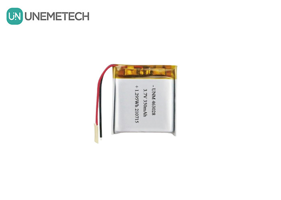 গেমপ্যাডের জন্য লি-পলি প্যাক 463028 3.7V 350mAh রিচার্জযোগ্য লি পলিমার ব্যাটারি