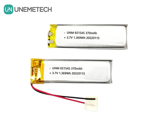 3.7V 370mAh 651545 ডিজিটাল প্রোডাক্টের জন্য রিচার্জযোগ্য লিথিয়াম লিথিয়াম-আয়ন পলিমার ব্যাটারি