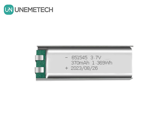 3.7V 370mAh 651545 ডিজিটাল প্রোডাক্টের জন্য রিচার্জযোগ্য লিথিয়াম লিথিয়াম-আয়ন পলিমার ব্যাটারি