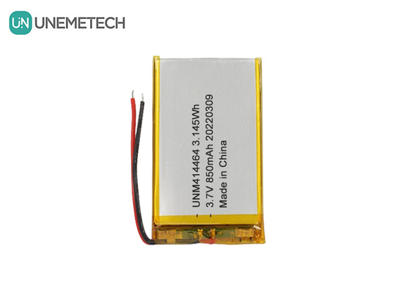 3.7V 850mAh রিচার্জযোগ্য LiPo ব্যাটারি 414464 টেবিল ল্যাম্পের জন্য ব্যাগ ব্যাটারি