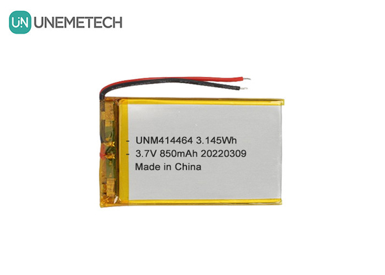 3.7V 850mAh রিচার্জযোগ্য LiPo ব্যাটারি 414464 টেবিল ল্যাম্পের জন্য ব্যাগ ব্যাটারি