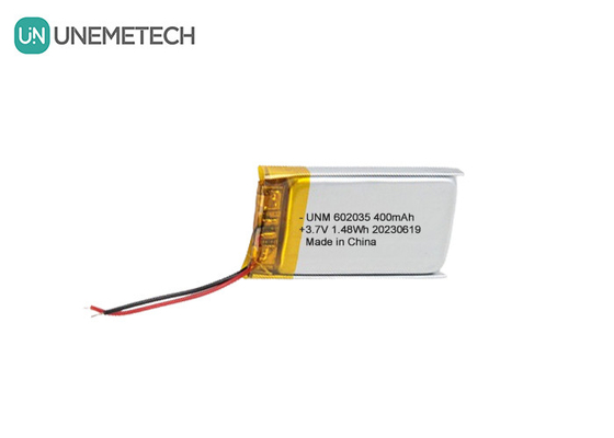 3.7V 400mAh লি পলিমার ব্যাটারি 602035 ব্লুটুথ স্পিকার জন্য লিথিয়াম আয়ন পলিমার ব্যাটারি