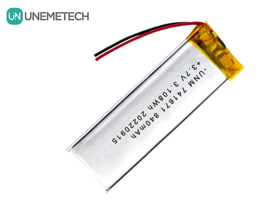 3.7V 840mAh লিপো রিচার্জেবল ব্যাটারি 741671 স্মার্ট সকেট জন্য