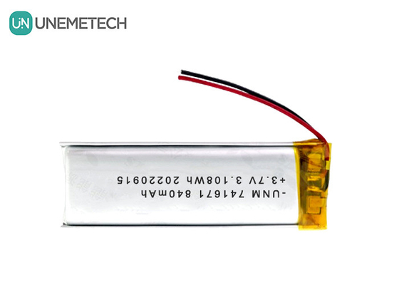 3.7V 840mAh লিপো রিচার্জেবল ব্যাটারি 741671 স্মার্ট সকেট জন্য