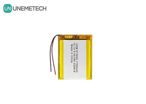 3.7V 1730mAh বড় ক্ষমতা লিথিয়াম আয়ন পলিমার ব্যাটারি 813848 পাওয়ার ব্যাংকের জন্য