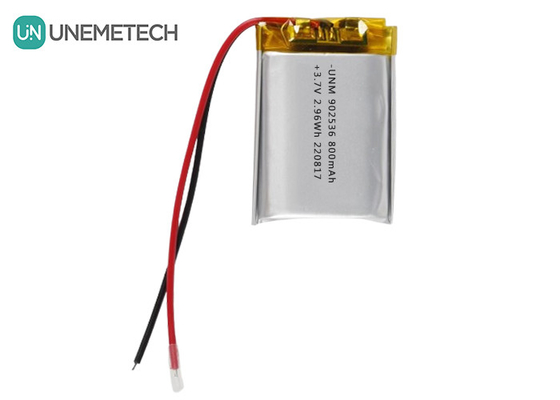 3.7V 800mAh লি-আইন পলিমার ব্যাটারি 902536 গেমপ্যাডের জন্য রিচার্জযোগ্য প্যাচ ব্যাটারি
