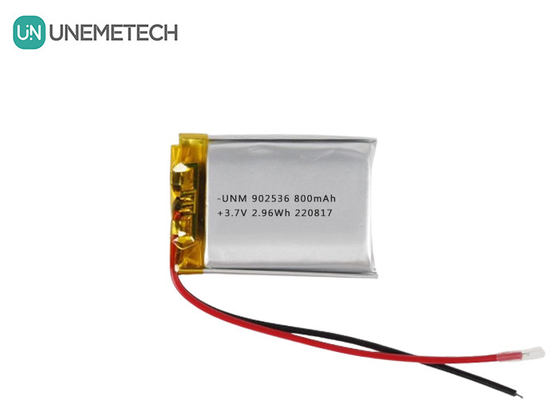 3.7V 800mAh লি-আইন পলিমার ব্যাটারি 902536 গেমপ্যাডের জন্য রিচার্জযোগ্য প্যাচ ব্যাটারি