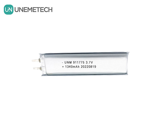 3.7V লিপো রিচার্জেবল ব্যাটারি 1340mAh লিথিয়াম পলিমার ব্যাটারি 911775 স্মার্ট পেনের জন্য