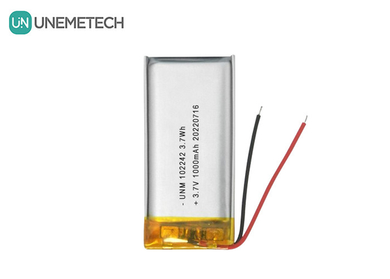 3.7V 1000mAh 102242 টেবিল ল্যাম্পের জন্য স্ট্যান্ডার্ড লিথিয়াম আয়ন পলিমার ব্যাটারি
