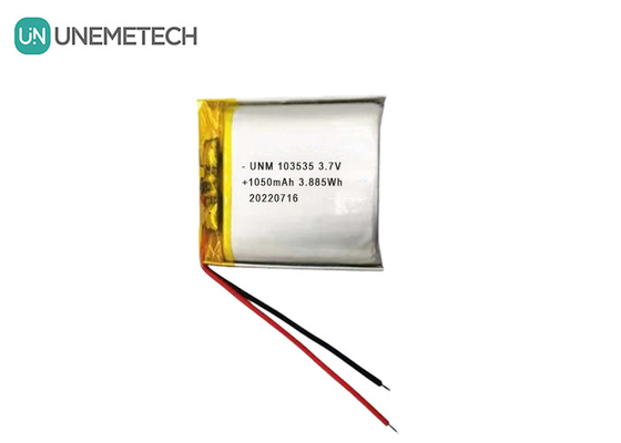 3.7V 1050mAh কাস্টম কমপ্যাক্ট ডিজাইন লিপো ব্যাটারি 103535 মিনিয়েচার প্রজেক্টরগুলির জন্য