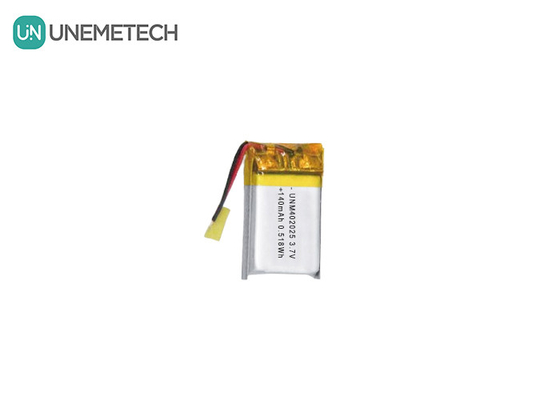 3.7V 140mAh 402025 রিচার্জযোগ্য ব্যাটারি কম্প্যাক্ট ম্যাসেজারের জন্য লিপো ব্যাটারি