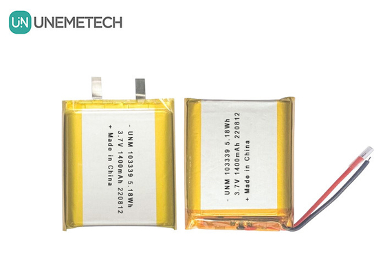 3.7V 1400mAh উচ্চ-কার্যকারিতা লিথিয়াম-আয়ন পলিমার ব্যাটারি 103339 খেলনা গাড়ির জন্য