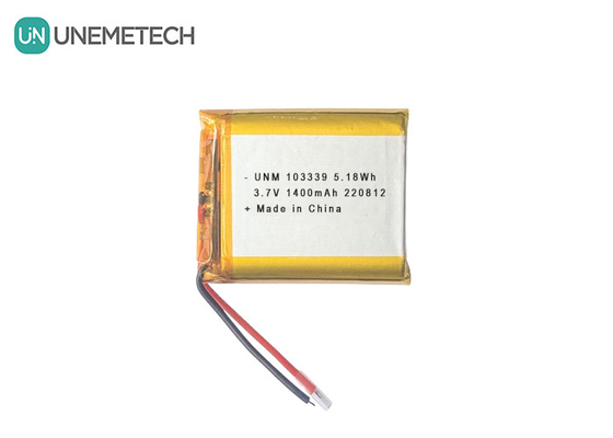 3.7V 1400mAh উচ্চ-কার্যকারিতা লিথিয়াম-আয়ন পলিমার ব্যাটারি 103339 খেলনা গাড়ির জন্য
