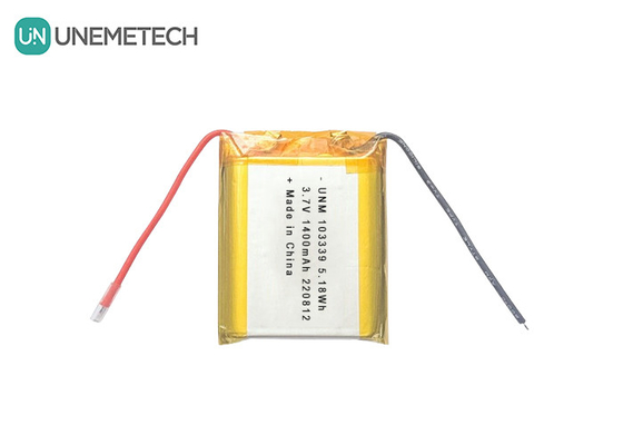 3.7V 1400mAh উচ্চ-কার্যকারিতা লিথিয়াম-আয়ন পলিমার ব্যাটারি 103339 খেলনা গাড়ির জন্য