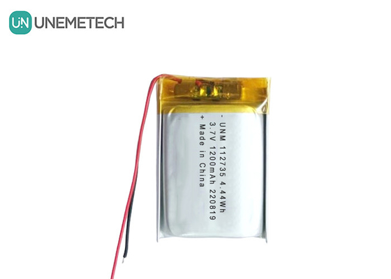 3.7V 1200mAh রিচার্জযোগ্য নমনীয় LiPo ব্যাটারি 112735 ইলেকট্রনিক ট্যাবলেট জন্য