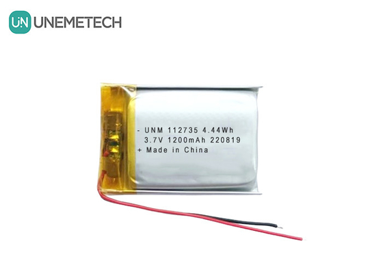 3.7V 1200mAh রিচার্জযোগ্য নমনীয় LiPo ব্যাটারি 112735 ইলেকট্রনিক ট্যাবলেট জন্য