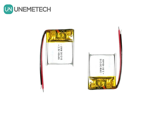 3.8V 48mAh উচ্চ ভোল্টেজ ক্ষুদ্র লিথিয়াম পলিমার ব্যাটারি 361215 RFID ডিভাইসের জন্য