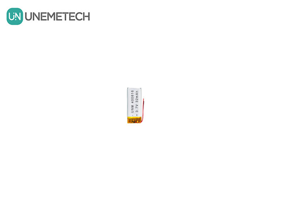 3.7V 32mAh ছোট রিচার্জযোগ্য LiPo ব্যাটারি 400816 থার্মোমিটারের জন্য