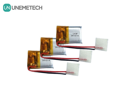 3.7V 25mAh 281314 কীচেন লাইটের জন্য ছোট পাতলা লিপো মাইক্রো রিচার্জেবল ব্যাটারি