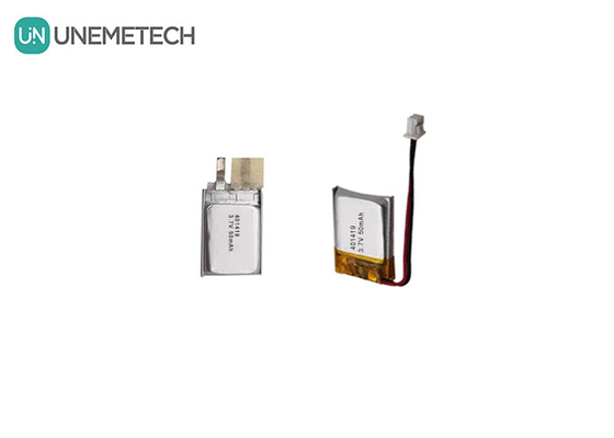 3.7V 50mAh ছোট ইলেকট্রনিক ডিভাইসের জন্য লিথিয়াম পলিমার ব্যাটারি 401419