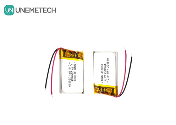 3.7V 220mAh 462030 সার্টিফিকেট এলইডি লাইটের জন্য রিচার্জযোগ্য লিথিয়াম পলিমার ব্যাটারি