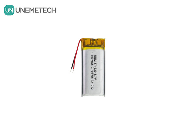 সিই সার্টিফাইড লিপো ব্যাটারি 471630 3.7V 190mAh পোর্টেবল ইলেকট্রনিক্সের জন্য লি-পলিমার ব্যাটারি