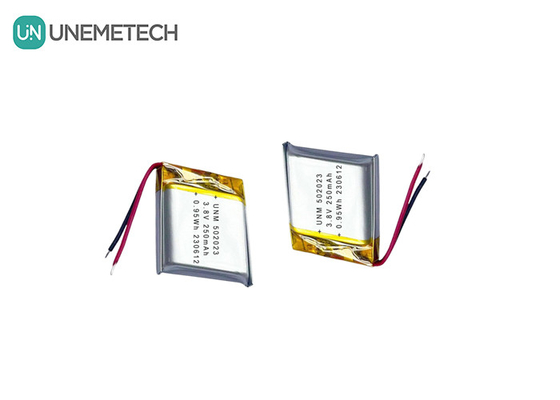 3.8V 250mAh 502023 উচ্চ ভোল্টেজ লিথিয়াম পলিমার ব্যাটারি ট্র্যাকার লোকেটারের জন্য