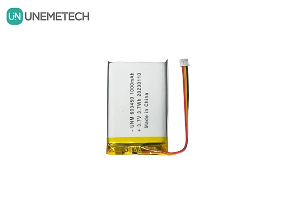 3.7V 1000mAh 603450 রিচার্জযোগ্য উচ্চ ক্ষমতা সম্পন্ন লিপো ব্যাটারি আরসি গাড়ির জন্য