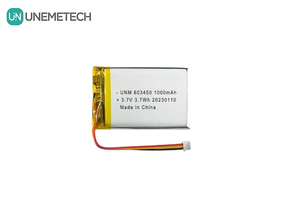 3.7V 1000mAh 603450 রিচার্জযোগ্য উচ্চ ক্ষমতা সম্পন্ন লিপো ব্যাটারি আরসি গাড়ির জন্য