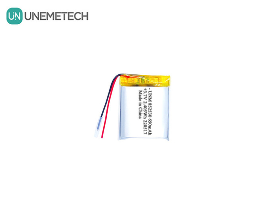 3হেডসেটের জন্য.7V 650mAh রিচার্জযোগ্য লিথিয়াম-আয়ন পলিমার ব্যাটারি 852530