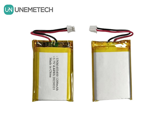 3.7V 1200mAh দ্রুত চার্জিং লিথিয়াম পলিমার ব্যাটারি 653450 ডিজিটাল ক্যামেরার জন্য