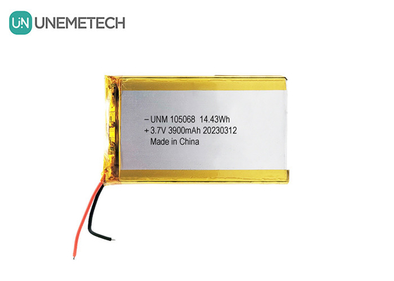 3900mAh উচ্চ ক্ষমতার লি-পলিমার ব্যাটারি 105068 3.7V ট্যাবলেটের জন্য লিপো ব্যাটারি