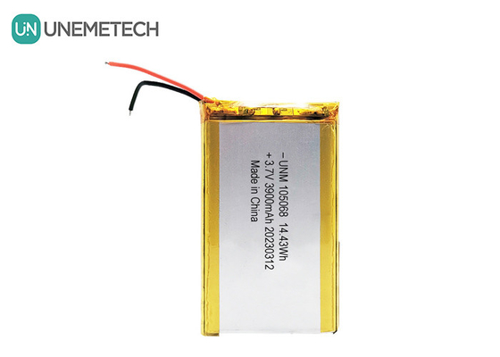 3900mAh উচ্চ ক্ষমতার লি-পলিমার ব্যাটারি 105068 3.7V ট্যাবলেটের জন্য লিপো ব্যাটারি