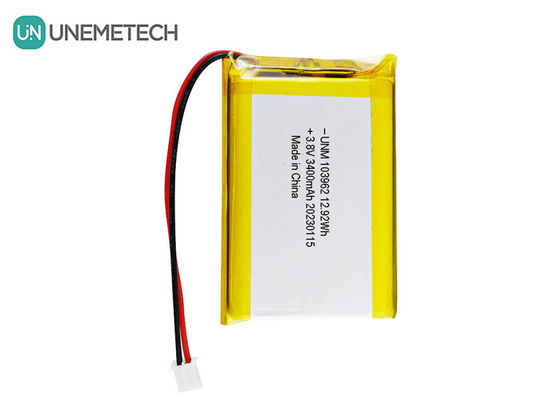 উচ্চ ভোল্টেজ লিপো ব্যাটারি 103962 3.8V 3400mAh LiHV ব্যাটারি ডিজিটাল ক্যামেরার জন্য