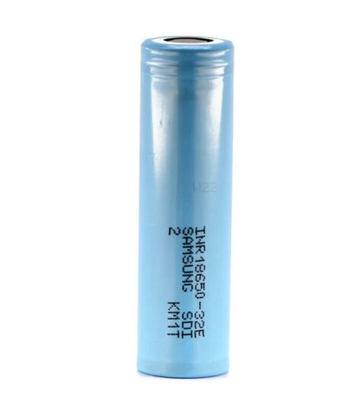 স্যামসাং 32E 18650 3200mAh 6.4A ব্যাটারি 3.65V সিলিন্ডারিকাল লিথিয়াম আয়ন সেল INR18650-32E