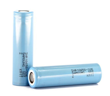 স্যামসাং 32E 18650 3200mAh 6.4A ব্যাটারি 3.65V সিলিন্ডারিকাল লিথিয়াম আয়ন সেল INR18650-32E